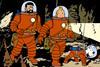 explorers on the moon