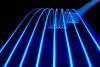 Photochemistry: Blue abstract light trails