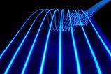 Photochemistry: Blue abstract light trails
