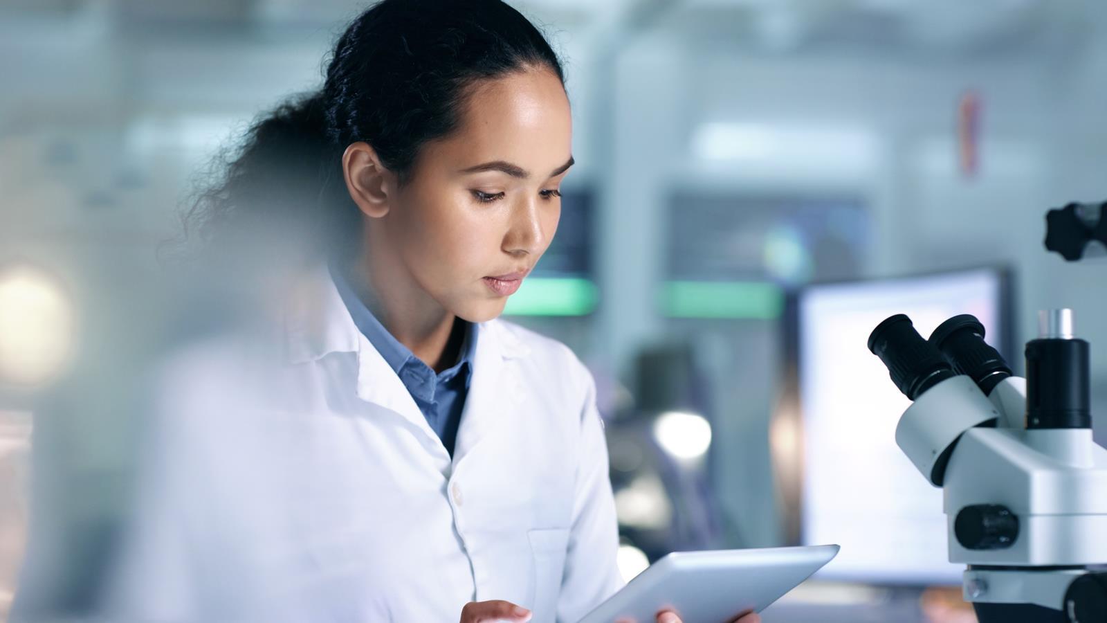 Lab worker