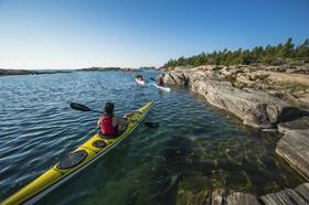 Kayaking in Georgia Bay, Ontario